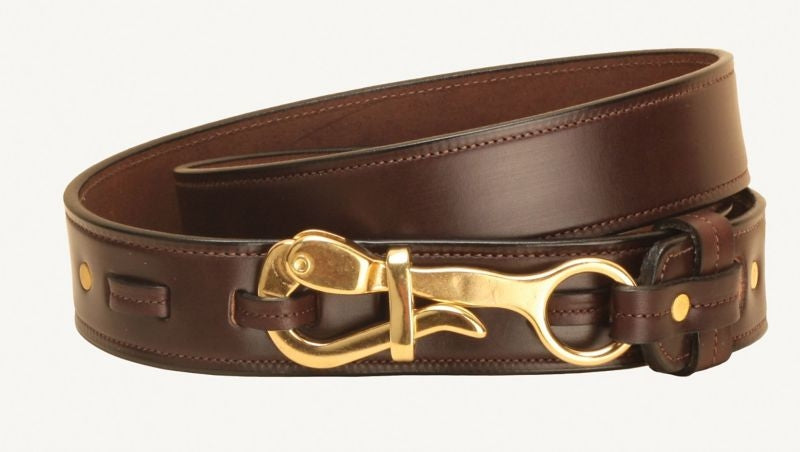 Tory Leather Pelican Buckle Leather Belt